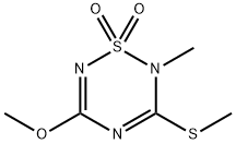 5-methoxy-2-methyl-3-methylsulfanyl-1,2,4,6-thiatriazine 1,1-dioxide Structure