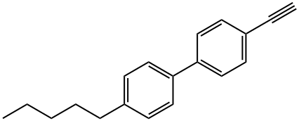 4-에티닐-4'-펜틸-1,1'-비페닐 구조식 이미지