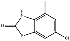 2(3H)-Benzothiazolone,6-chloro-4-methyl-(9CI) 구조식 이미지