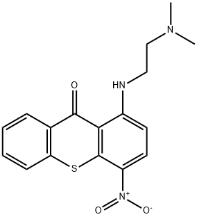 9H-Thioxanthen-9-one, 1-[[2-(dimethylamino)ethyl]amino]-4-nitro- Structure