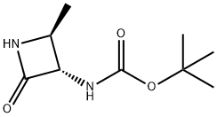 N-[(2S,3S)-2-Methyl-4-oxo-3-azetidinyl]-carbaMicAcidtert-부틸에스테르 구조식 이미지
