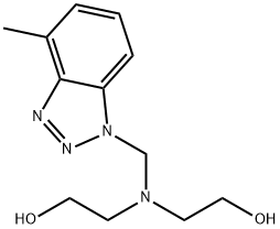 2,2'-[[(4-메틸-1H-벤조트리아졸-1-일)메틸]이미노]비스에탄올 구조식 이미지