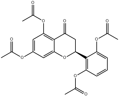 2',5,6',7-Tetraacetoxyflavane 구조식 이미지