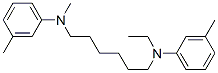 N,N'-Bis(m-methylphenyl)-N-methyl-N'-ethylhexamethylenediamine Structure