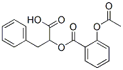 alpha-(2-acetoxy)benzoyloxy-beta-phenylpropionic acid 구조식 이미지