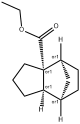 Ethyl(3a.alpha.,4.alpha.,7.alpha.,7a.alpha.)-Octahydro-4,7-methano-3aH-indene-3a-carboxylate 구조식 이미지