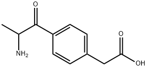 벤젠아세트산,4-(2-아미노-1-옥소프로필)- 구조식 이미지