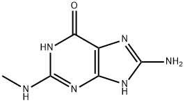 6H-Purin-6-one,  8-amino-1,7-dihydro-2-(methylamino)-  (9CI) Structure