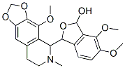 1,3-dihydro-6,7-dimethoxy-3-(5,6,7,8-tetrahydro-4-methoxy-6-methyl-1,3-dioxolo[4,5-g]isoquinolin-5-yl)isobenzofuran-1-ol 구조식 이미지