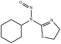 2-Thiazoline, 2-(cyclohexylnitrosamino)- 구조식 이미지