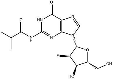 N2-Isobutyryl-2'-Fluoro-2'-deoxyguanosine 구조식 이미지