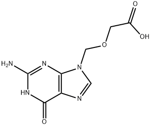 9-carboxymethoxymethylguanine Structure