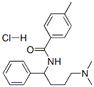 N-(4-dimethylamino-1-phenyl-butyl)-4-methyl-benzamide hydrochloride 구조식 이미지