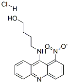 1-Butanol, 4-((1-nitro-9-acridinyl)amino)-, monohydrochloride 구조식 이미지