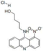 1-Butanol, 4-((1-nitro-9-acridinyl)amino)-, monohydrochloride Structure