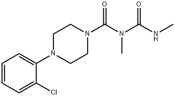 1-(2,4-Dimethylallophanoyl)-4-(2-chlorophenyl)piperazine 구조식 이미지
