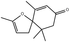 2,6,10,10-tetramethyl-1-oxaspiro[4.5]deca-2,6-dien-8-one 구조식 이미지