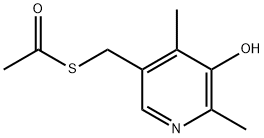 Ethanethioic acid, S-[(5-hydroxy-4,6-dimethyl-3-pyridinyl)methyl] ester (9CI) Structure