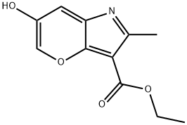 Pyrano[3,2-b]pyrrole-3-carboxylic acid, 6-hydroxy-2-methyl-, ethyl ester (9CI) Structure
