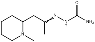 Hydrazinecarboxamide, 2-[1-methyl-2-(1-methyl-2-piperidinyl)ethylidene]- (9CI) 구조식 이미지