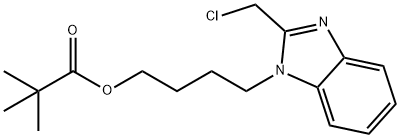 4-[2-(ChloroMethyl)benziMidazol-1-yl]butyl Pivalate Structure