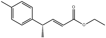 2-Pentenoicacid,4-(4-methylphenyl)-,ethylester,(2E,4S)-(9CI) 구조식 이미지