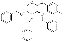 (2S,3S,4R,5S)-3,4,5-TRIS-BENZYLOXY-2-METHYL-6-P-TOLYLSULFANYL-TETRAHYDRO-PYRAN 구조식 이미지