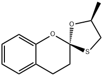 Spiro[2H-1-benzopyran-2,2-[1,3]oxathiolane], 3,4-dihydro-5-methyl-, (2R,5S)- (9CI) 구조식 이미지