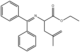 2-[(디페닐메틸렌)아미노]-4-메틸-4-펜텐산에틸에스테르 구조식 이미지