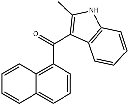 (2-Methyl-1H-indol-3-yl)-1-naphthalenylmethanone 구조식 이미지