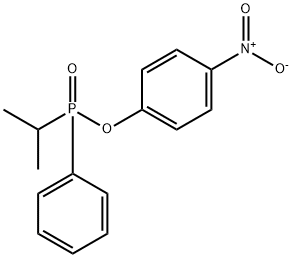 4-Nitrophenyl (1-methylethyl)phenylphosphinate 구조식 이미지