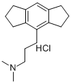 1,2,3,5,6,7-Hexahydro-N,N-dimethyl-s-indacene-4-propanamine hydrochlor ide Structure