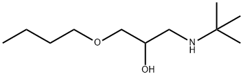 1-Butoxy-3-((1,1-dimethylethyl)amino)-2-propanol 구조식 이미지