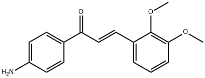 (2E)-1-(4-aminophenyl)-3-(2,3-dimethoxyphenyl)prop-2-en-1-one 구조식 이미지
