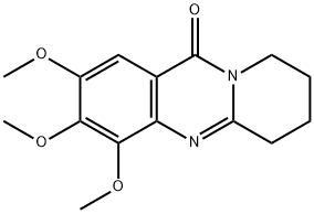 11H-Pyrido[2,1-b]quinazolin-11-one,  6,7,8,9-tetrahydro-2,3,4-trimethoxy- Structure