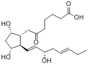 6-OXO-9ALPHA,11ALPHA,15S-TRIHYDROXY-PROSTA-13E,17Z-DIEN-1-OIC ACID 구조식 이미지