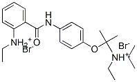 2-[4-[(ethylazaniumylidene-phenyl-methyl)amino]phenoxy]ethyl-dipropan- 2-yl-azanium dibromide 구조식 이미지