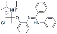 2-[2-(anilino-phenyl-methylidene)azaniumylphenoxy]ethyl-dipropan-2-yl- azanium dichloride Structure