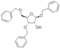 BENZYL-3,5-DI-O-BENZYL-BETA-D-RIBOFURANOSIDE Structure