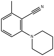 Benzonitrile, 2-methyl-6-(1-piperidinyl)- (9CI) Structure