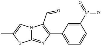 2-METHYL-6-(3-NITROPHENYL)IMIDAZO[2,1-B]THIAZOLE-5-CARBOXALDEHYDE Structure