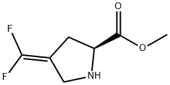 L-Proline, 4-(difluoromethylene)-, methyl ester (9CI) Structure