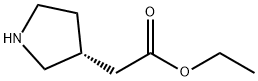 (3R)-3-피롤리딘아세트산에틸에스테르 구조식 이미지