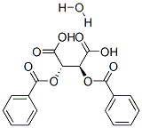(+)-Dibenzoyl-D-tartaric acid monohydrate Structure