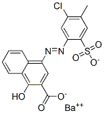 barium 4-[(5-chloro-4-methyl-2-sulphonatophenyl)azo]-1-hydroxy-2-naphthoate  구조식 이미지