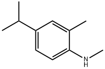 Benzenamine, N,2-dimethyl-4-(1-methylethyl)- (9CI) 구조식 이미지