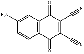 6-AMINO-2 3-DICYANO-1 4-NAPHTHOQUINONE 구조식 이미지