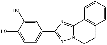 1,2-Benzenediol, 4-(5,6-dihydro(1,2,4)triazolo(5,1-a)isoquinolin-2-yl) - 구조식 이미지