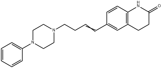 2(1H)-Quinolinone, 3,4-dihydro-6-(4-(4-phenyl-1-piperazinyl)-1-butenyl )- 구조식 이미지