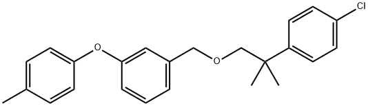 3-(4-Methylphenoxy)benzyl 2-(4-chlorophenyl)-2-methylpropyl ether Structure